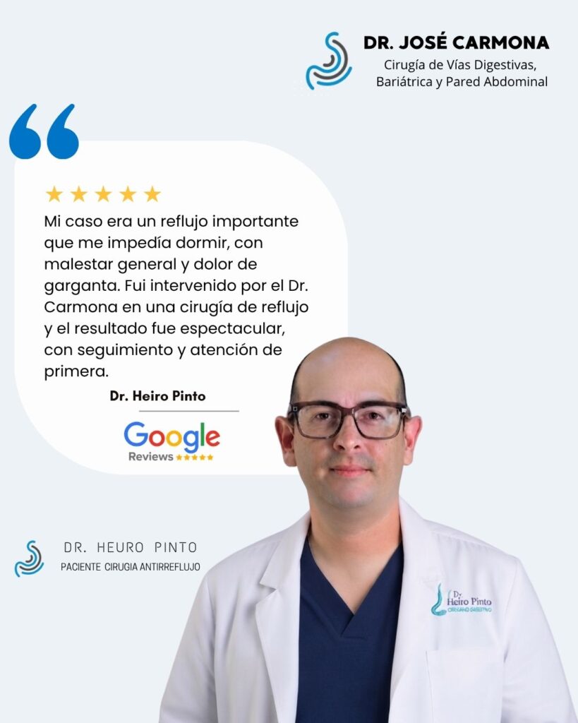Testimonio de Heuro Pinto - Cirugía Antirreflujo - Dr. José Carmona